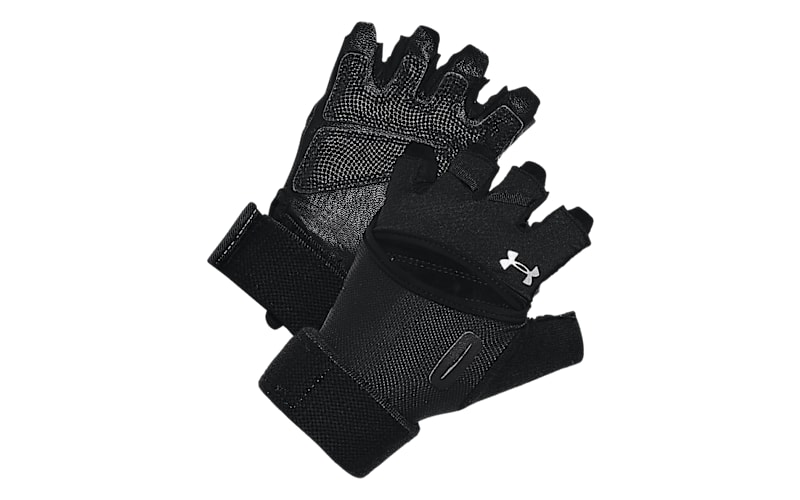 Under Armour Weightlifting Gloves for Ladies Black/Silver XS