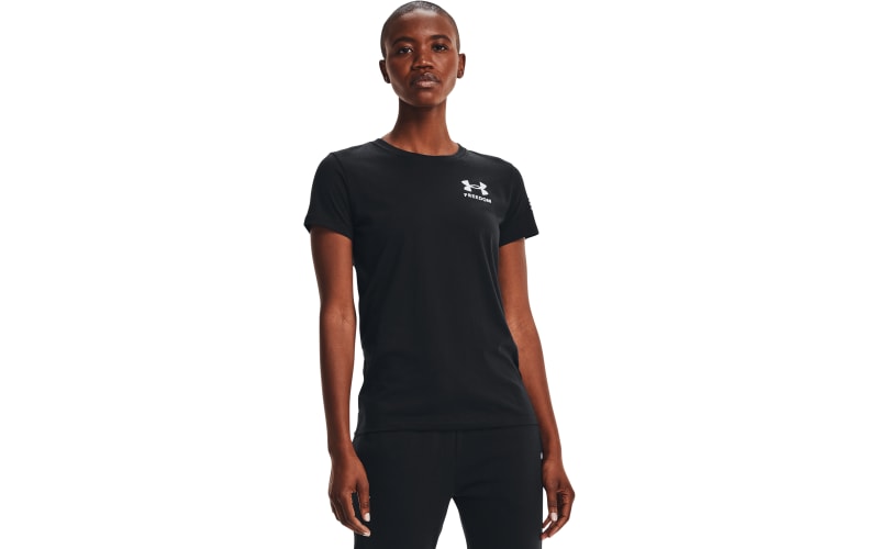 Under Armour Ladies Freedom Logo T-Shirt (black)