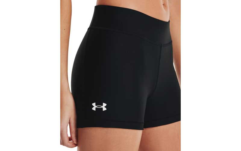 Under Armour Heatgear Armour Mid Rise Shorty, Red (600)/Black, Medium at   Women's Clothing store