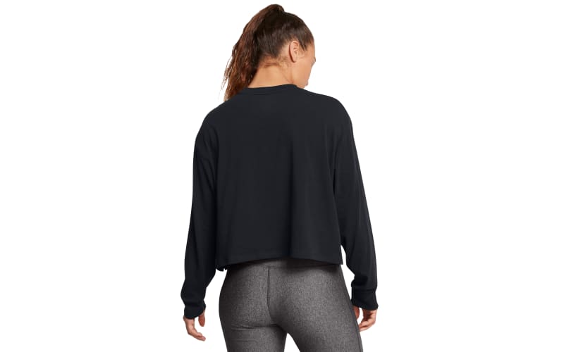 アンダー アーマー Under Armour Rival Boxy Long Sleeve レディース シャツ トップス White/Black UA Rival Boxy Women's Long Sleeve | Under Armour