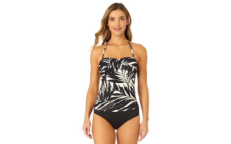 toocoページ Anne Cole Palm Chic Twist Front Bandeaukini Swim Top for Ladies