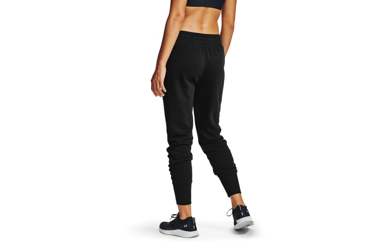 Under Armour Rival Fleece Joggers for Ladies - Mod Gray Light Heather/White  - XL - Regular