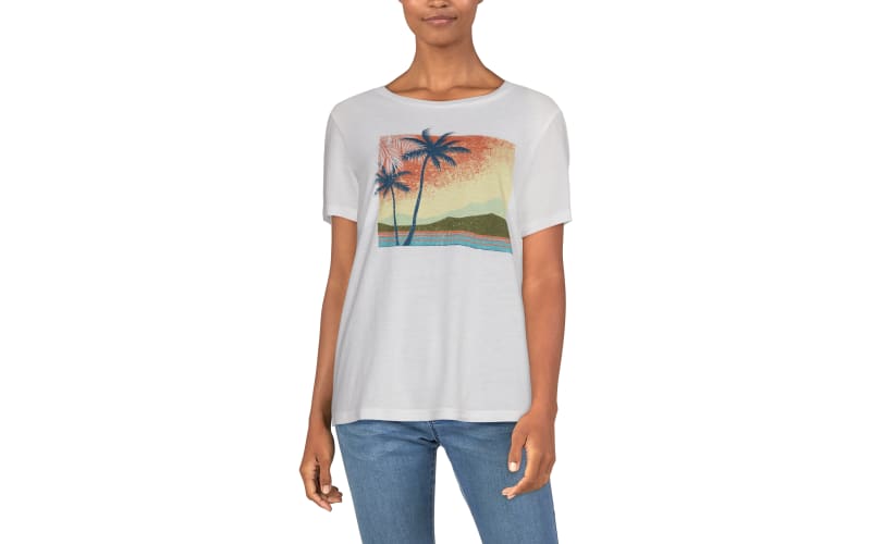 Natural Reflections Sun Landscape Short-Sleeve T-Shirt for Ladies