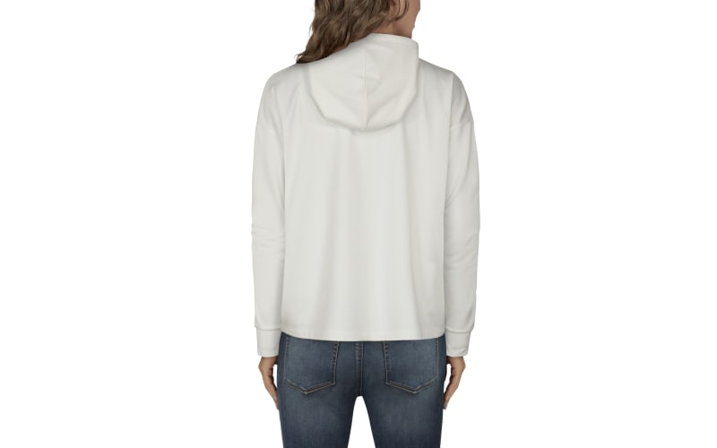 Ladies white hoodie sales