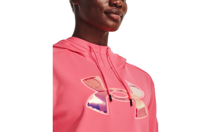 Black and pink camo under armour hoodie clearance