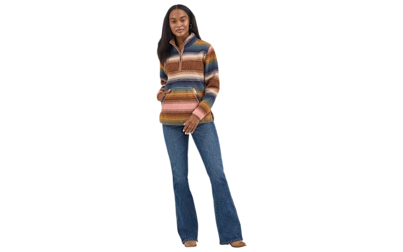 Wrangler Retro Sherpa Quarter-Zip Pullover for Ladies | Mack's Prairie Wings