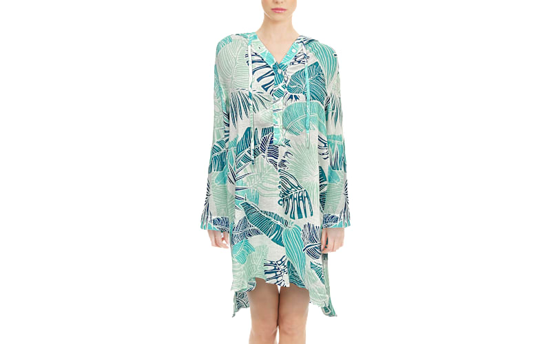 Bella Beach Tropical Hooded Coverup for Ladies