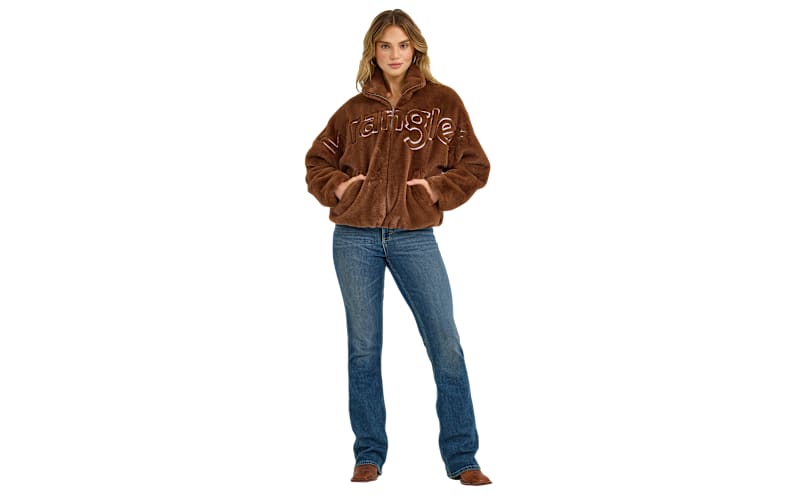 Wrangler Retro Logo Fuzzy Full-Zip Jacket | Mack's Prairie Wings