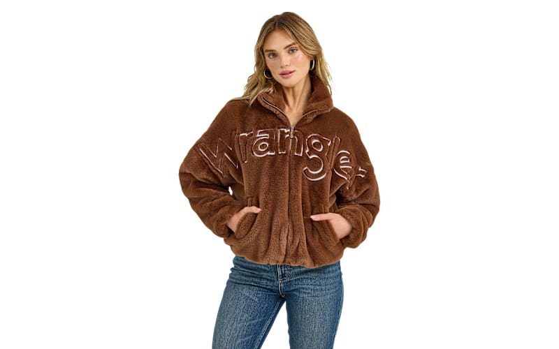 Wrangler Retro Logo Fuzzy Full-Zip Jacket | Mack's Prairie Wings