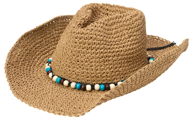 2443 Bemiro Player Straw Hat Women/men Nature-brown 6 3/4-6 7/8 Stetson and Dobbs Hats TSBRGR-9334 Bridger,Regular Hat  main image 4