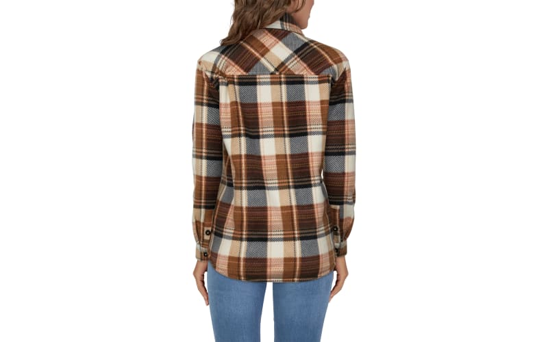 TOUGH DUCK Women's Plush Lined Flannel Jacket