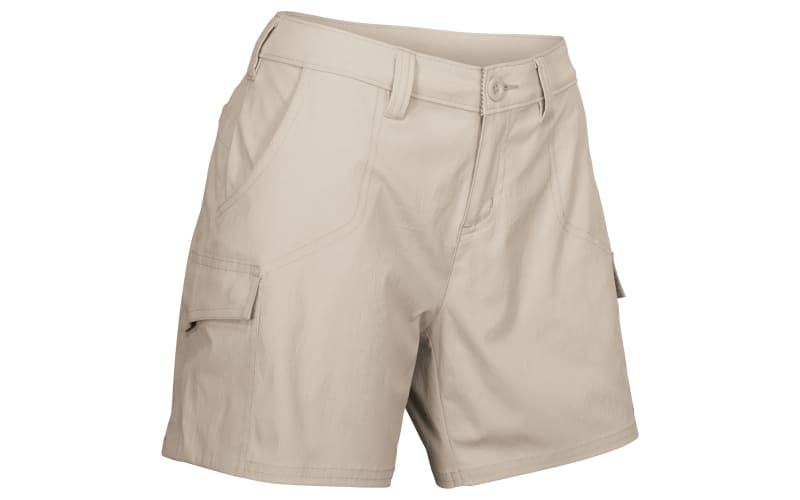 Khaki cargo shorts for women sale