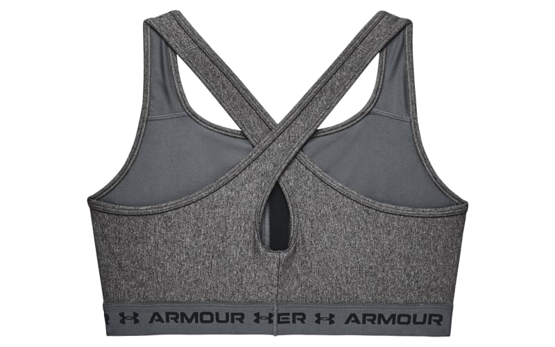 Under Armour Mid Crossback Heather Sports Bra for Ladies