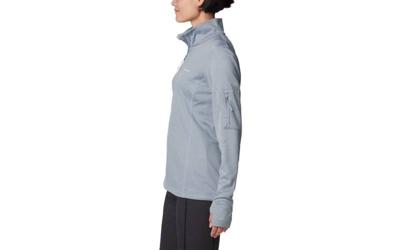 Columbia Park View Grid Fleece Long-Sleeve Half-Zip for Ladies
