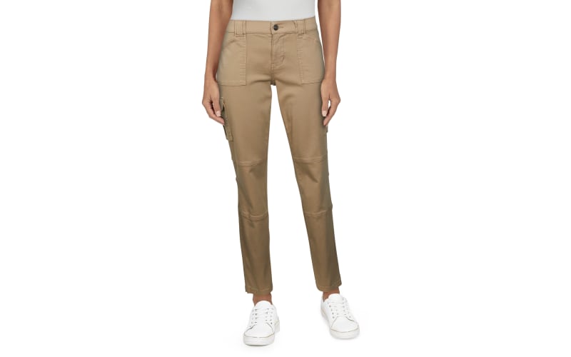 Natural Reflections Cargo Stretch Twill Comfort Waist Pants for Ladies