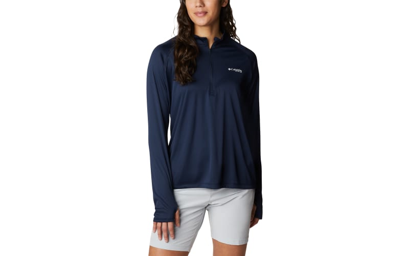 Columbia PFG Tidal Tee Quarter-Zip Long Sleeve Shirt for Ladies
