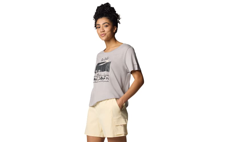 Columbia Ruby Springs Run Wild Graphic Scoop Neck Short