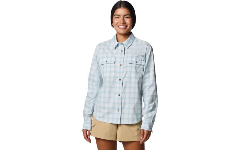 Columbia Pilsner Peak - Camicia Uomo Maniche Lunghe A Righe - Tessuto Omni-Wick E Protezione Solare UPF 50