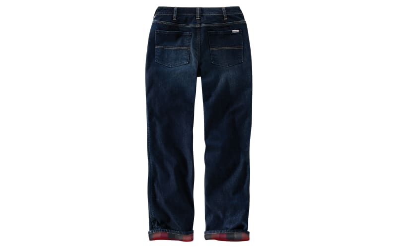 Carhartt blaine flannel lined jeans hotsell