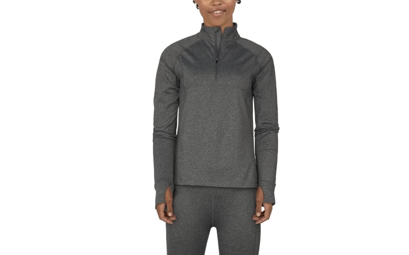 Natural Reflections Frostproof Base Layer Quarter-Zip Long-Sleeve Pullover  for Ladies