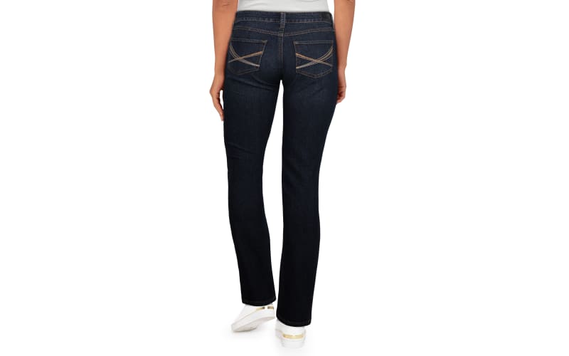 Natural Reflections Classic Fit Straight Leg Jeans for Ladies