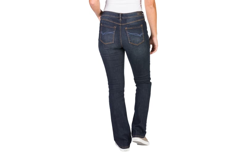 Buy Women Navy Regular Fit Mid Wash Jeans Online - 733006