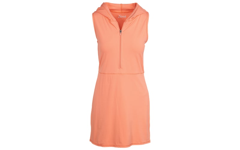 orange hooded dress Women's Long Sleeve Pullover Hooded Dress Slim Fit Tunic Mini Dress With  Pocket