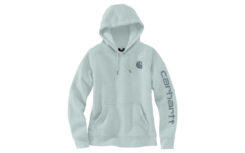 Carhartt 102791 Women's Relaxed Fit Midweight Logo Sleeve Graphic Hoodie