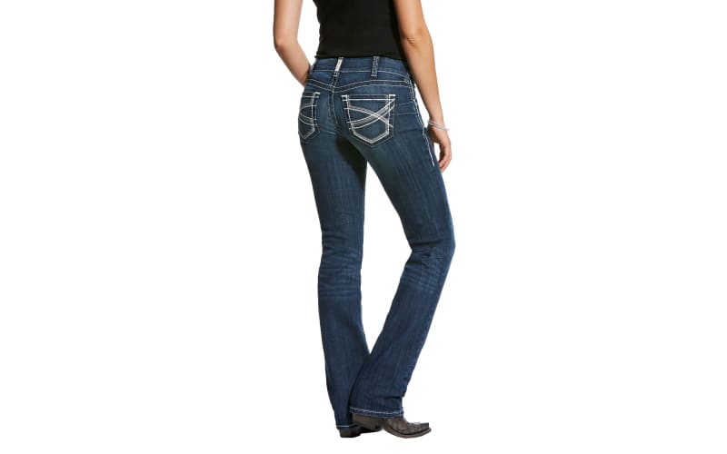 Ariat Ladies R.E.A.L Stretch Mid Rise Ivy Straight Leg Jeans 10024300