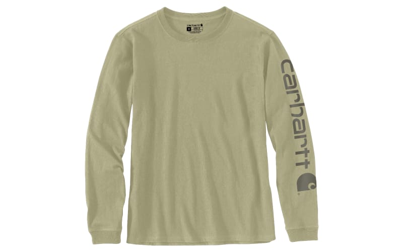 Carhartt Logo Sleeve Graphic Heavyweight Long-Sleeve T-Shirt for