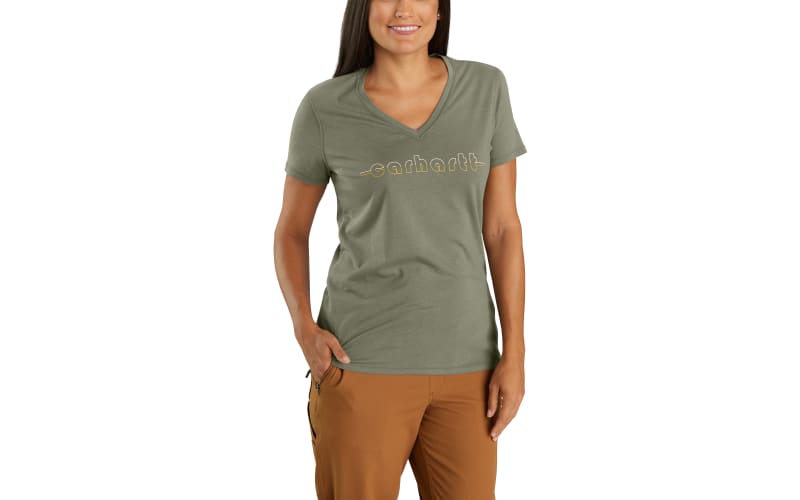 Carhartt Relaxed-Fit Lightweight Graphic V-Neck Short-Sleeve