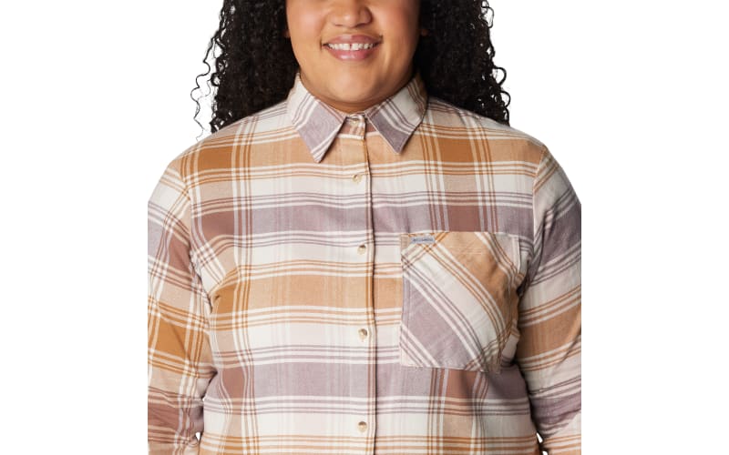 Columbia Calico Basin Flannel Long-Sleeve Button-Down Shirt