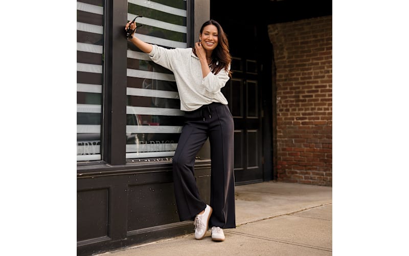 トップス blanca 1225 Natural Reflections Soft Haven Scuba Quarter-Zip Sweatshirt