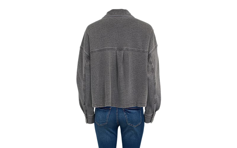 Natural Reflections Cropped Knit Shirt Jacket | Cabela's