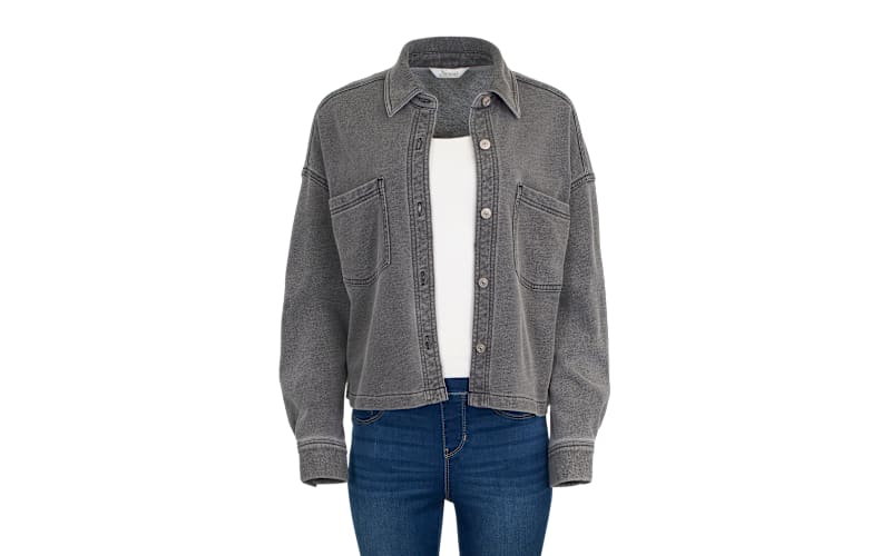 Natural Reflections Cropped Knit Shirt Jacket | Cabela's