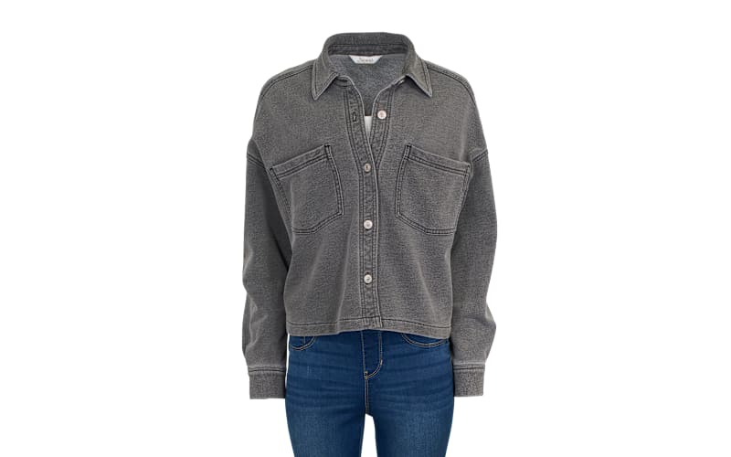 2024AW kaval Front button blouson Lカヴァル Natural Reflections Cropped Knit Shirt Jacket | Cabela's