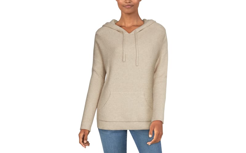 Natural Reflections Waffle Long Sleeve Hoodie for Ladies Bass