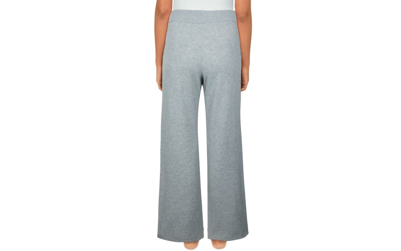 Natural Reflections Wide Leg Sweater Knit Lounge Pants for Ladies
