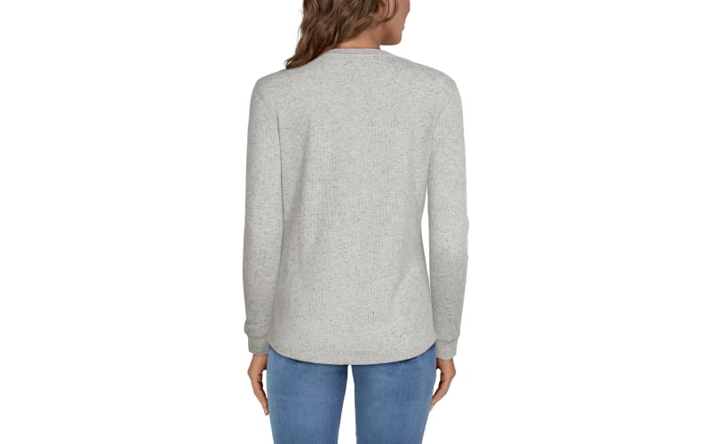 Natural Reflections Hillside Notch-Neck Long-Sleeve Thermal Shirt for Ladies