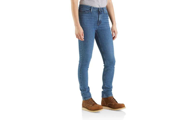 Carhartt Women's 105105 Women's Rugged Flex Slim Fit Tapered High Rise - 0W  x Regular - Laurel at  Women's Jeans store
