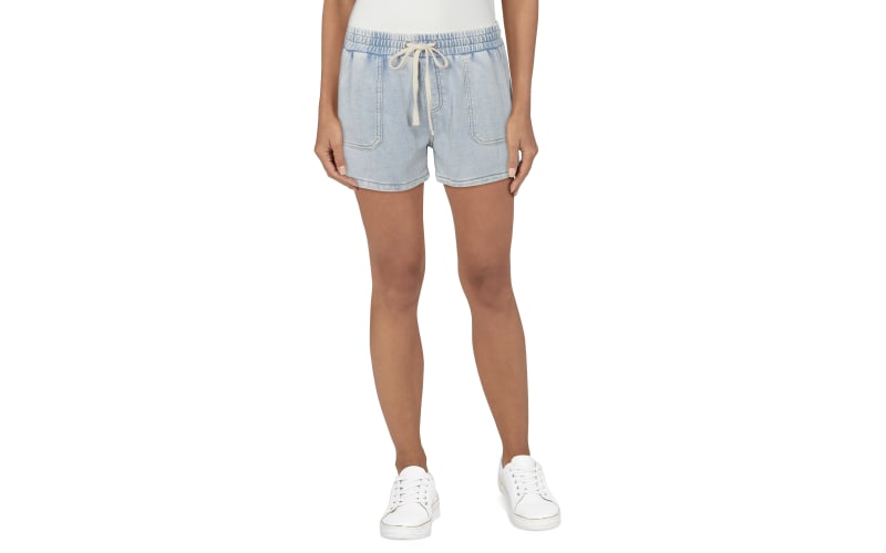 Natural Reflections Denim Knit Pull-On Shorts for Ladies