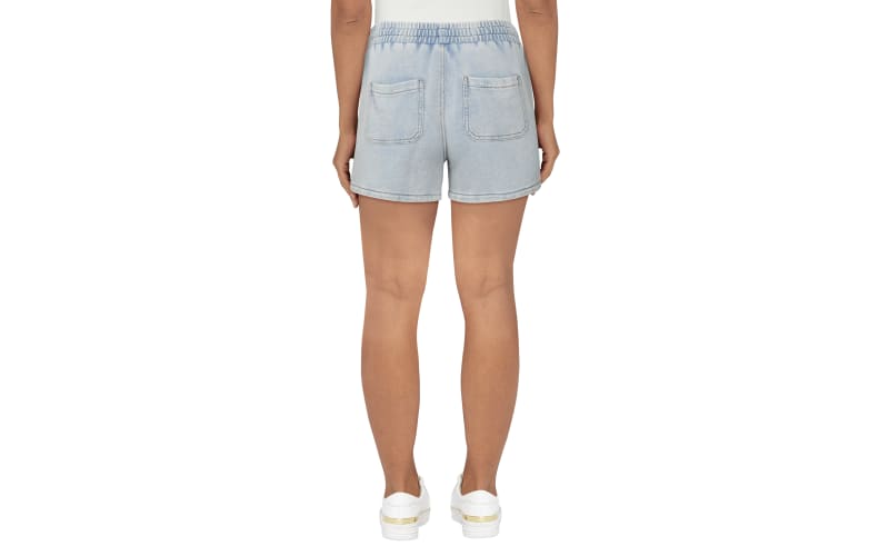 Natural Reflections Denim Knit Pull-On Shorts for Ladies