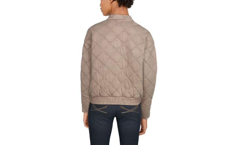 Women's Beige Quilted Jackets