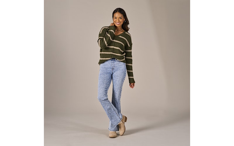 Natural Reflections Lucy Pull On Flare Jeans