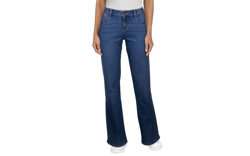 Natural Reflections Fleece-Lined Denim Jeans for Ladies