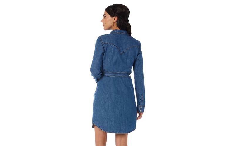Wrangler Western Denim Long-Sleeve Shirt Dress for Ladies | Bass Pro Shops
