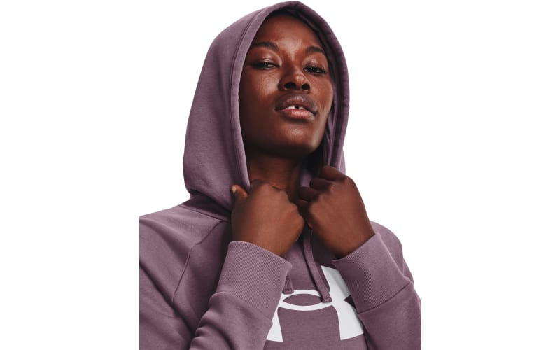 Under Armour Rival Fleece Big Logo Hoody Purple - Free delivery