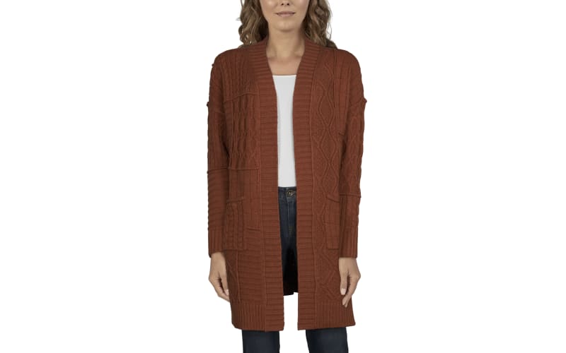 TEXTURED STITCH WATERFALL CARDIGAN R146L