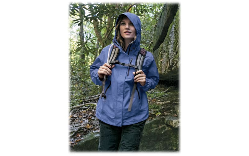 Johnny Morris Bass Pro Shops Guidewear Rainy River Jacket with GORE-TEX Paclite for Ladies - Balsam - M