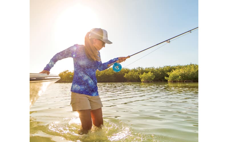 Long Sleeve Tournament Fishing Shirt Performance UPF 30. Ladies